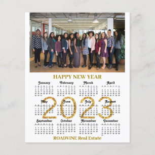 Budget 2023 Calendar Business Modern Script Card