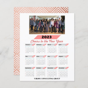 Budget 2023 Calendar Corporate Business Photo Card