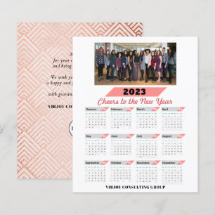 Budget 2023 Calendar Corporate Business Photo Card