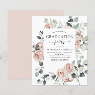 Budget 2023 Dusty Pink Graduation Floral