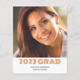 Budget 2023 Graduation Photo Announcement Flyer