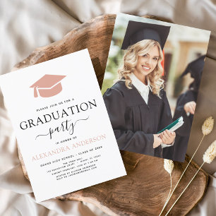 Budget 2023 Graduation Pink Elegant Photo Picture Flyer