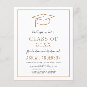 Budget 2023 Simple Graduation Photo Invitation