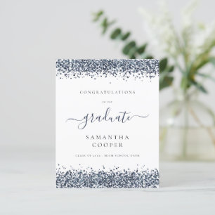 Budget 2024 Graduation Blue Glitter Announcement