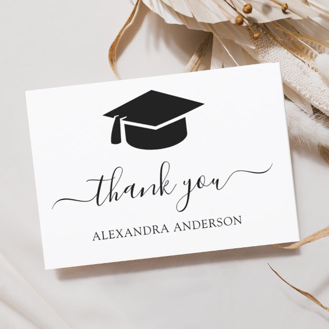 Budget 2024 Graduation Thank You Black White (Creator Uploaded)