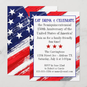 Budget 250th Anniversary Celebration Invitation