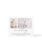 Budget 2 Photo 1st Birthday Love and Hugs Thanks