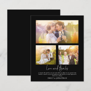 BUDGET 3 photo Love Thanks Wedding Black Thank You