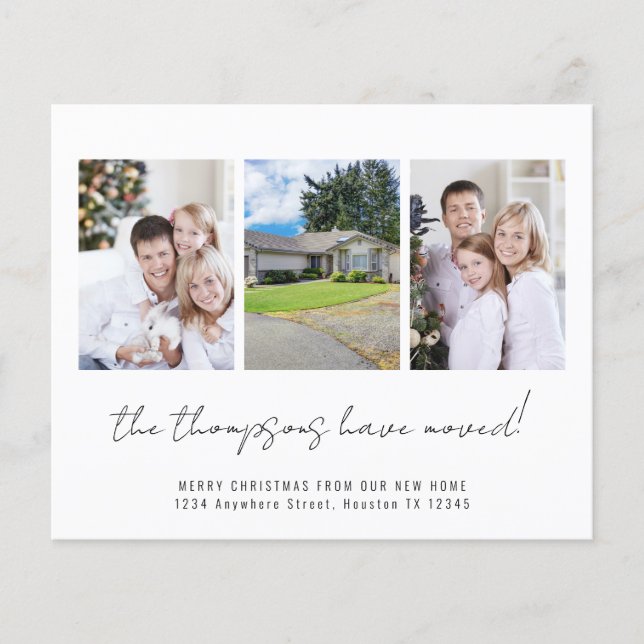 BUDGET 3 Photos Merry Christmas New Home (Front)