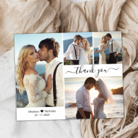 Budget 4 Photo Collage Wedding Thank You Script