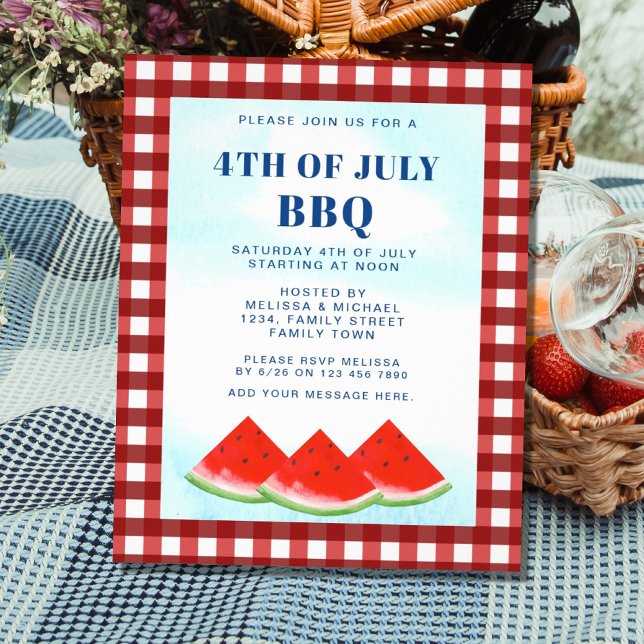 Budget 4th Of July BBQ Invitation Flyer (Creator Uploaded)