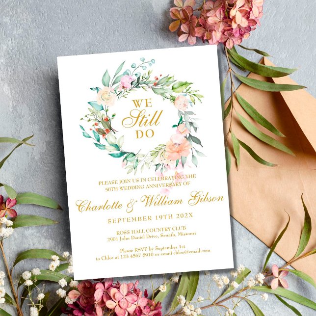 Budget 50th Anniversary Vow Renewal Invitation (Creator Uploaded)