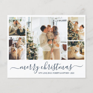 Budget 5 Photo Collage Christmas Holiday Flyer