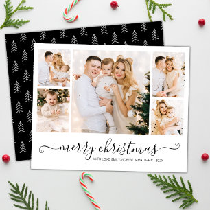 Budget 5 Photo Collage Christmas Holiday Flyer
