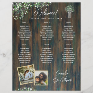 BUDGET 6 Table Rustic Gypsophila PHOTO Seating    