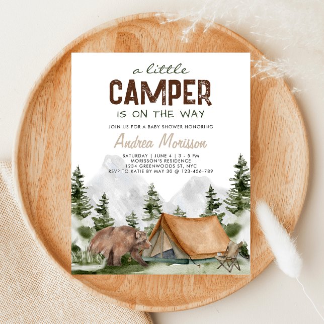 Budget A little Camper Bear Baby Boy Shower (Creator Uploaded)