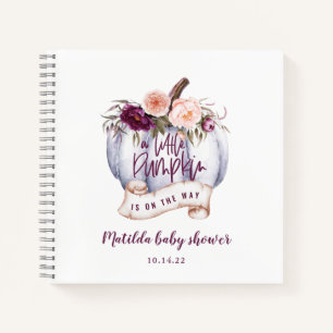 budget A little pumpkin fall baby shower party Notebook
