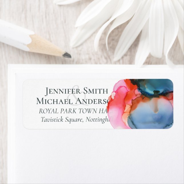 BUDGET abstract Rainbow Watercolor Wedding (Insitu)