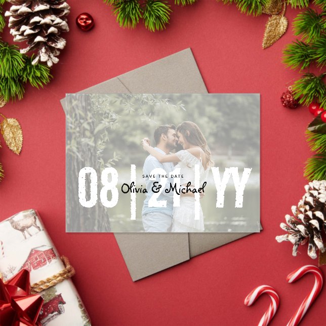 BUDGET Acrylic Wedding Save the Date Opaque Photo Acrylic Invitations (Insitu (Holiday))