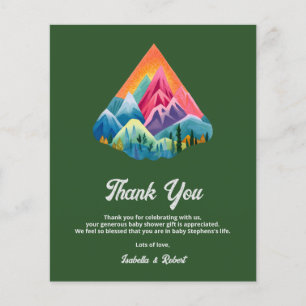 Budget Adventure Awaits Baby Shower Thank You