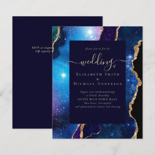 BUDGET AGATE Blue Purple Gold Wedding Budget