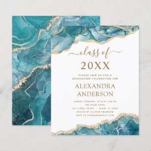 Budget Agate Graduation 2022 Teal Gold Blue