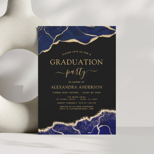 Budget Agate Graduation 2023 Navy Blue Gold