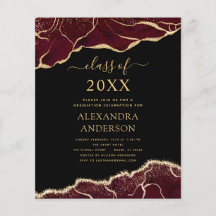 Budget Agate Graduation Class of 2022 Burgundy Flyer