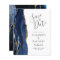 Budget Agate Navy Blue Wedding Save the Date