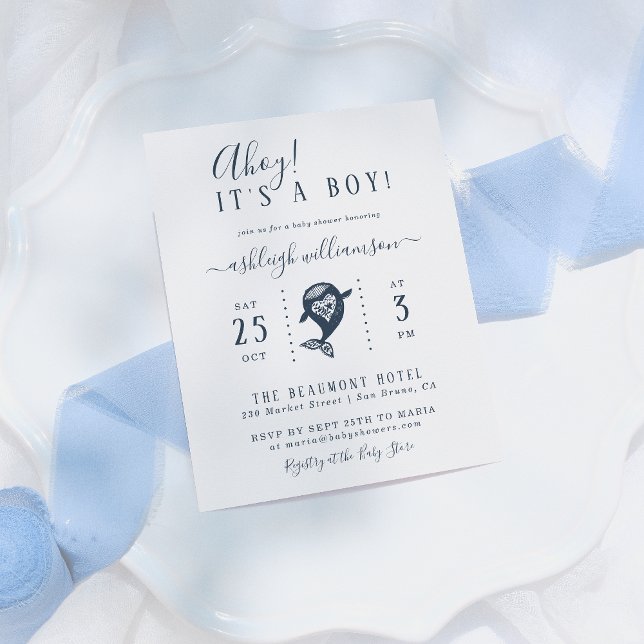 Budget Ahoy! Nautical Whale Baby Boy Shower (Creator Uploaded)