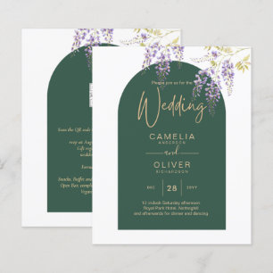 BUDGET All-in1 Wisteria Green Gold Arch Wedding