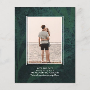 BUDGET All-in-1 Rustic Emerald Green Wedding Flyer