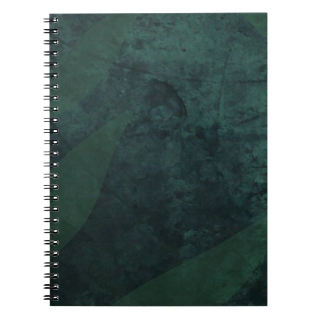 BUDGET All-in-1 Rustic Emerald Green Wedding Notebook (Front)