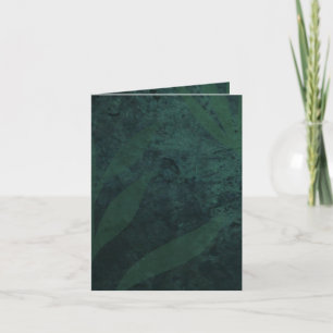 BUDGET All-in-1 Rustic Emerald Green Wedding Thank You Card