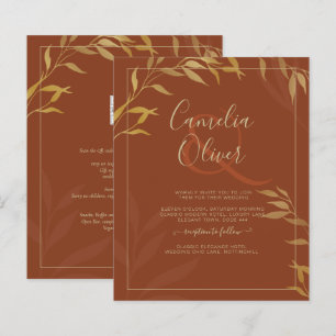 Budget All-in-1 Rustic Terracotta GOLD Wedding