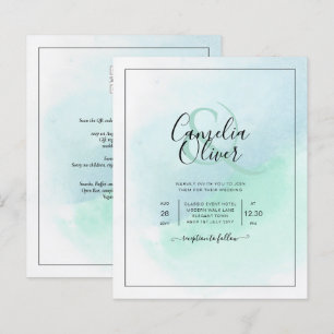BUDGET All-in-1 Sea Glass Teal Wedding
