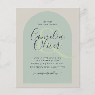 BUDGET All-in-1 Wedding Script Ampersand Arch Flyer
