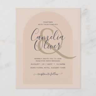 BUDGET All-in-1 Wedding Script Ampersand Arch Flyer