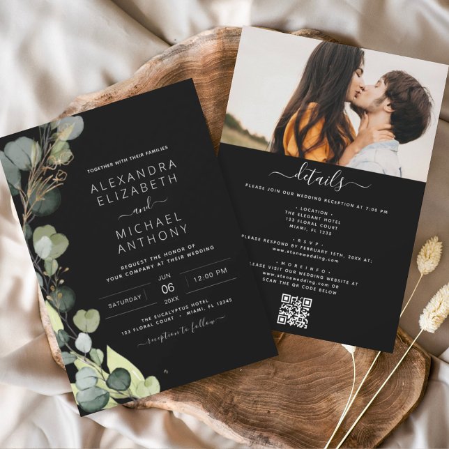 Budget All in One Eucalyptus QR Code Wedding (Creator Uploaded)
