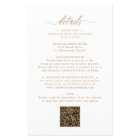 Budget All in One Gold Calligraphy Wedding Invite
