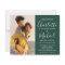 Budget All In One Photo Emerald Wedding Invitation