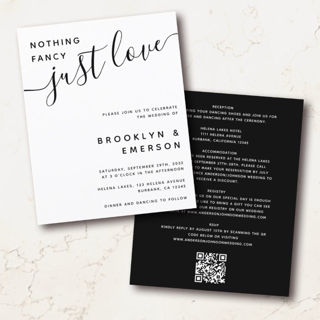 Budget All in One QR Code Wedding Invitation (Creator Uploaded)