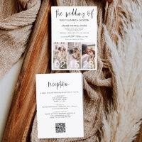 Budget All in One QR Code Wedding of Minimalist