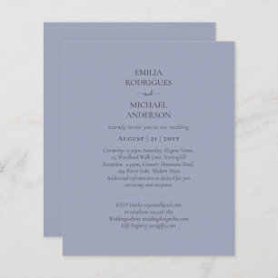 Budget All in One Wedding RSVP Details Registry