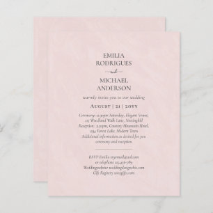 Budget All in One Wedding RSVP Details Registry