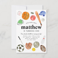 Budget All Star Sports Balls Team Kid Boy Birthday