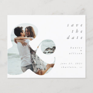 BUDGET Ampersand   Save the Date Invitation Flyer
