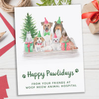 Budget Animals Dog Cat Puppy Kitten Christmas Card