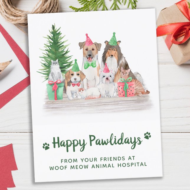 Budget Animals Dog Cat Puppy Kitten Christmas Card (Creator Uploaded)