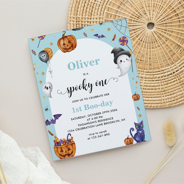 BUDGET Arch Blue Spooky One 1st Halloween Birthday (Creator Uploaded)